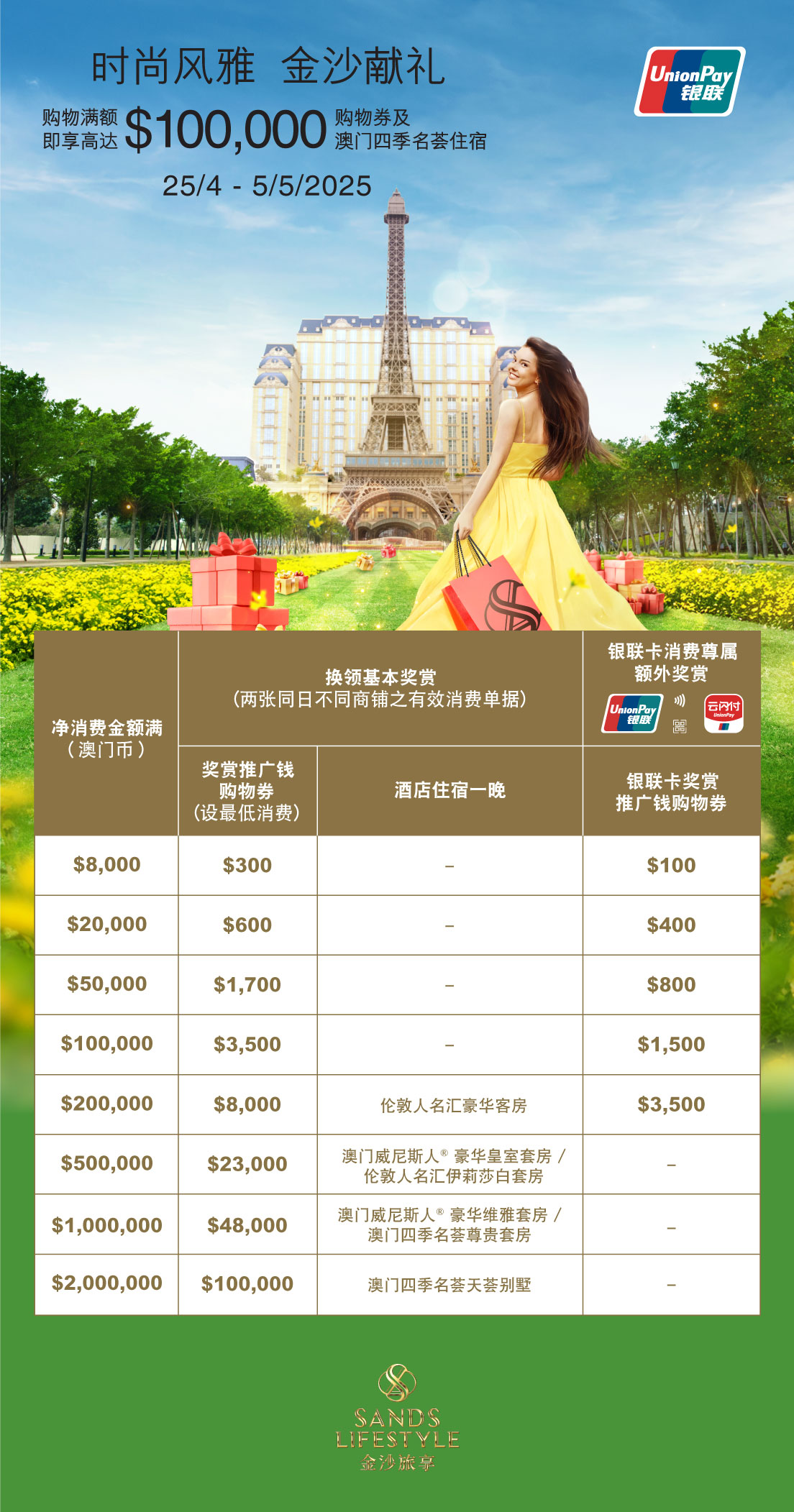 时尚风雅金沙献礼